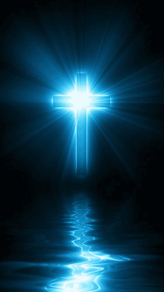 Jesus Blue Cross wallpaper