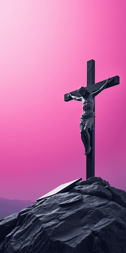 Jesus Christ on Mountain wallpaper