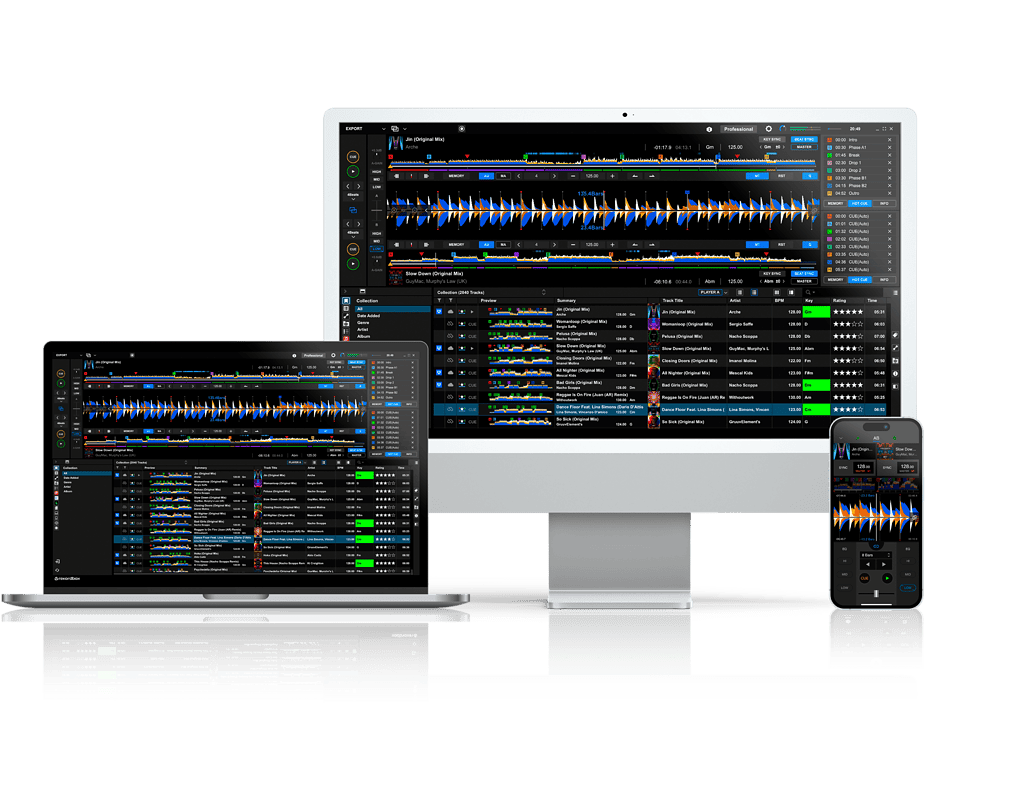 Rekordbox on various Apple devices