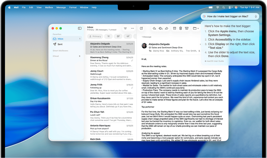 Using Apple Intelligence and Siri on Mac.