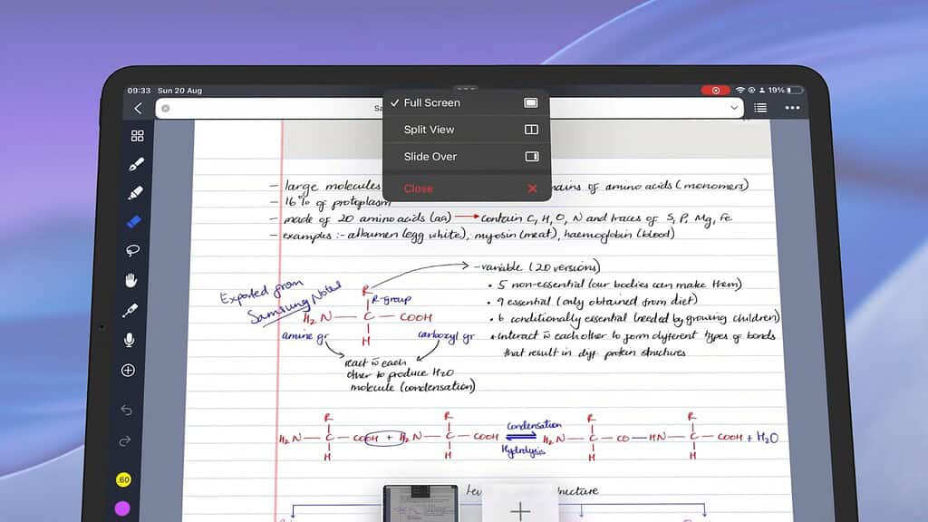Multitâche Slide Over iPadOS 26.1