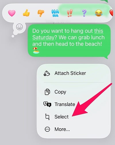You Can Now Select Just Part of a Text Message to Copy in iOS 26