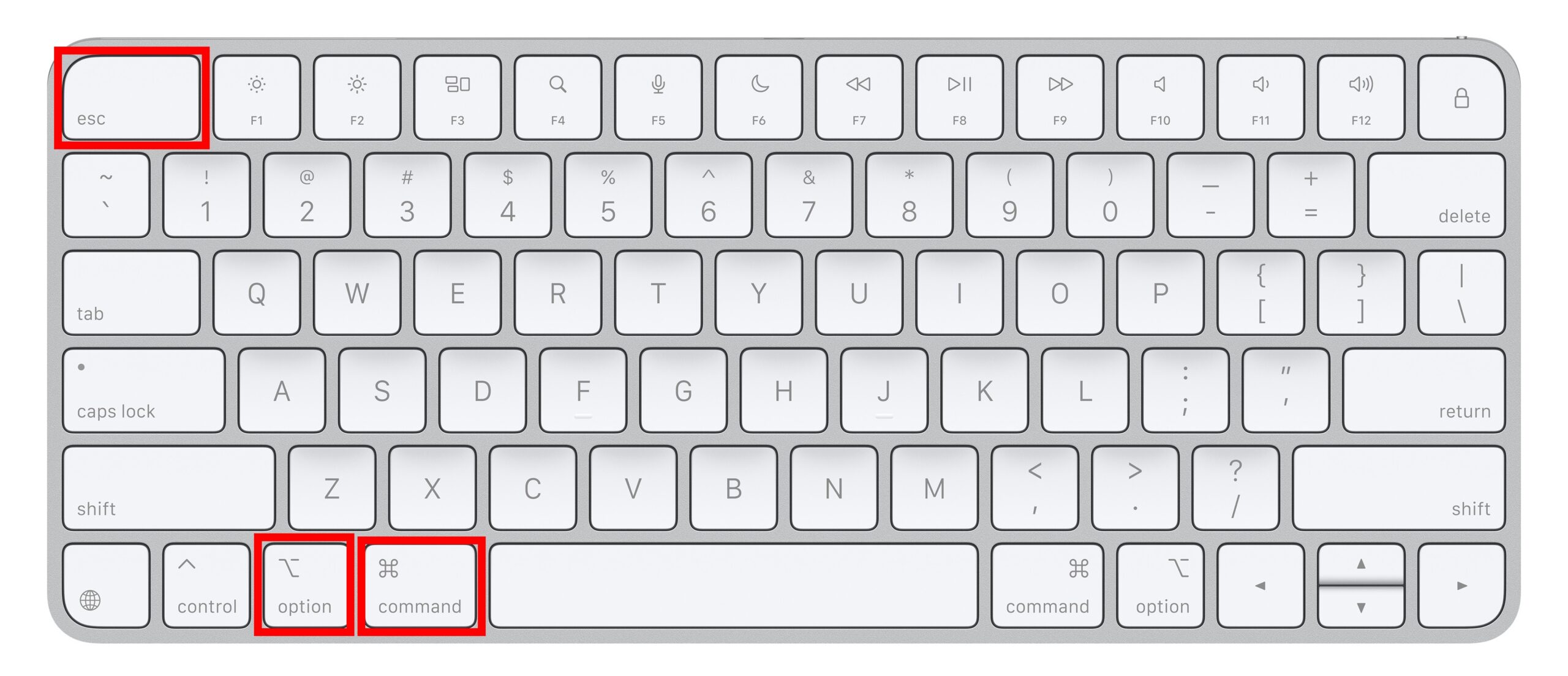 The Command + Option + Esc shortcut on Mac