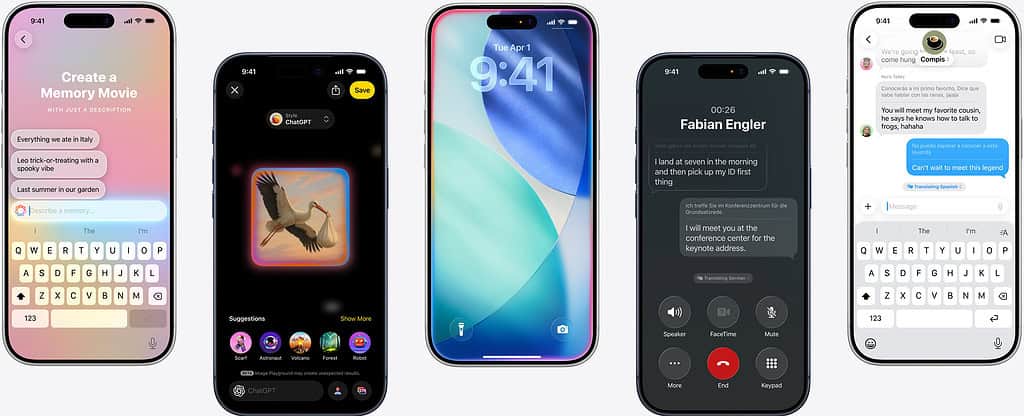 Various Apple Intelligence features