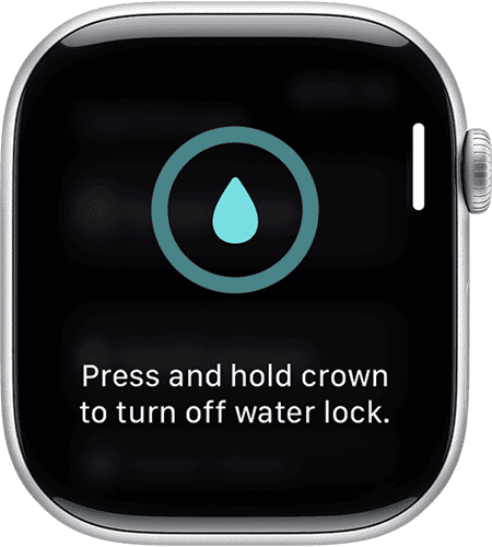 Water Lock turned off Apple Watch