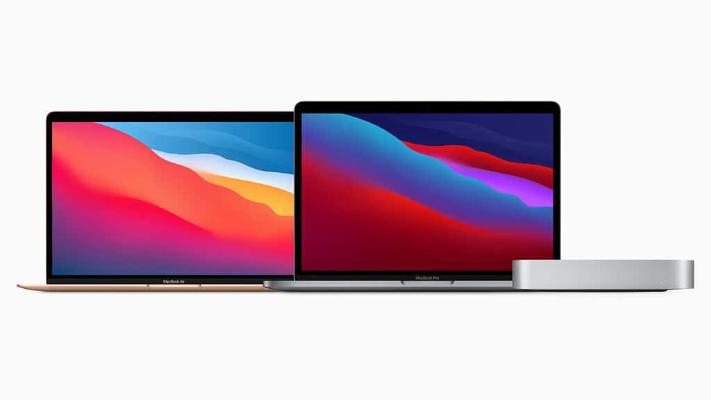 A MacBook Air and MacBook Pro