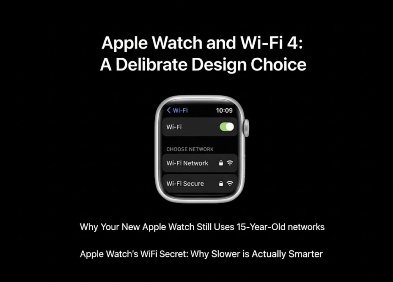 Why Your New Apple Watch Still Uses 15-Year-Old Wi-Fi