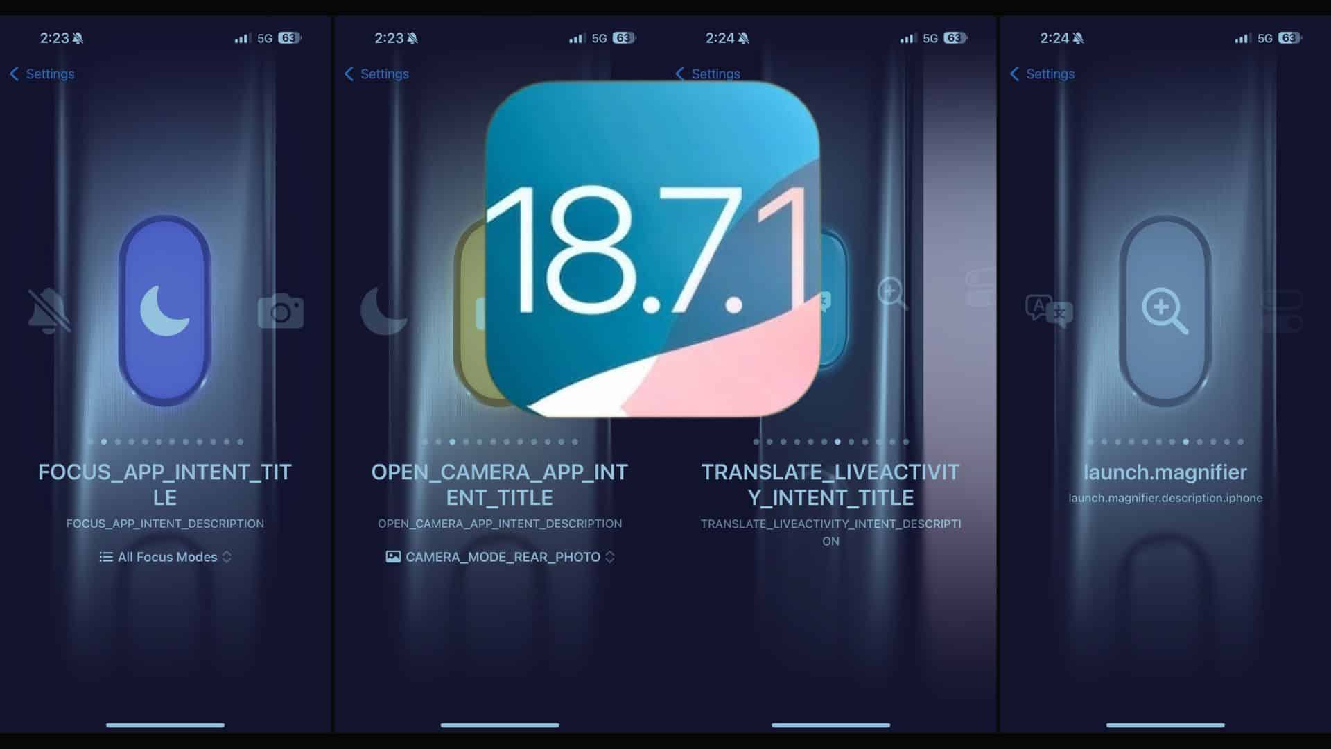 iOS 18.7.1 Bug Turns Action Button Settings into Developer Code