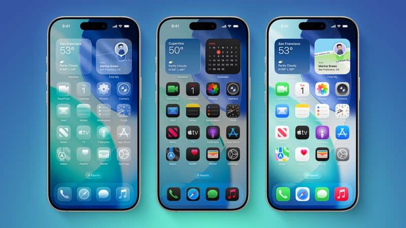 Design d'effet de verre iOS-26