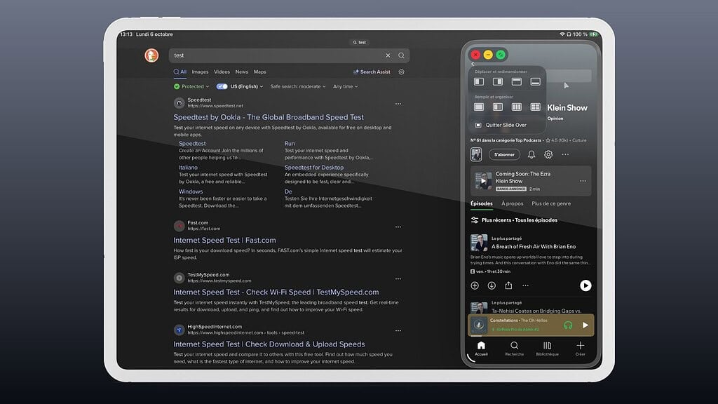 ios 26.1 beta 2 slideover is back