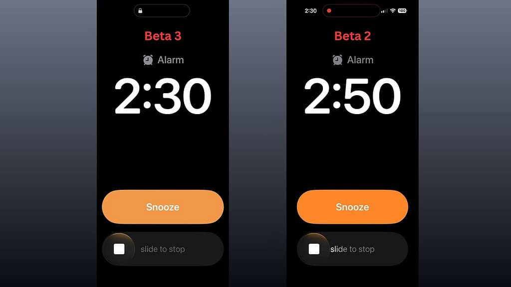 ios 26.1 beta 3  clock app