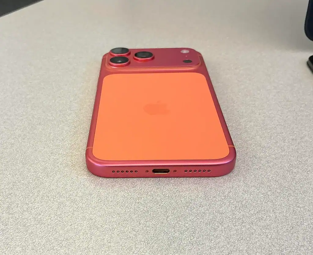 User says their Orange iPhone 17 Pro Max turns Pink after weeks of use