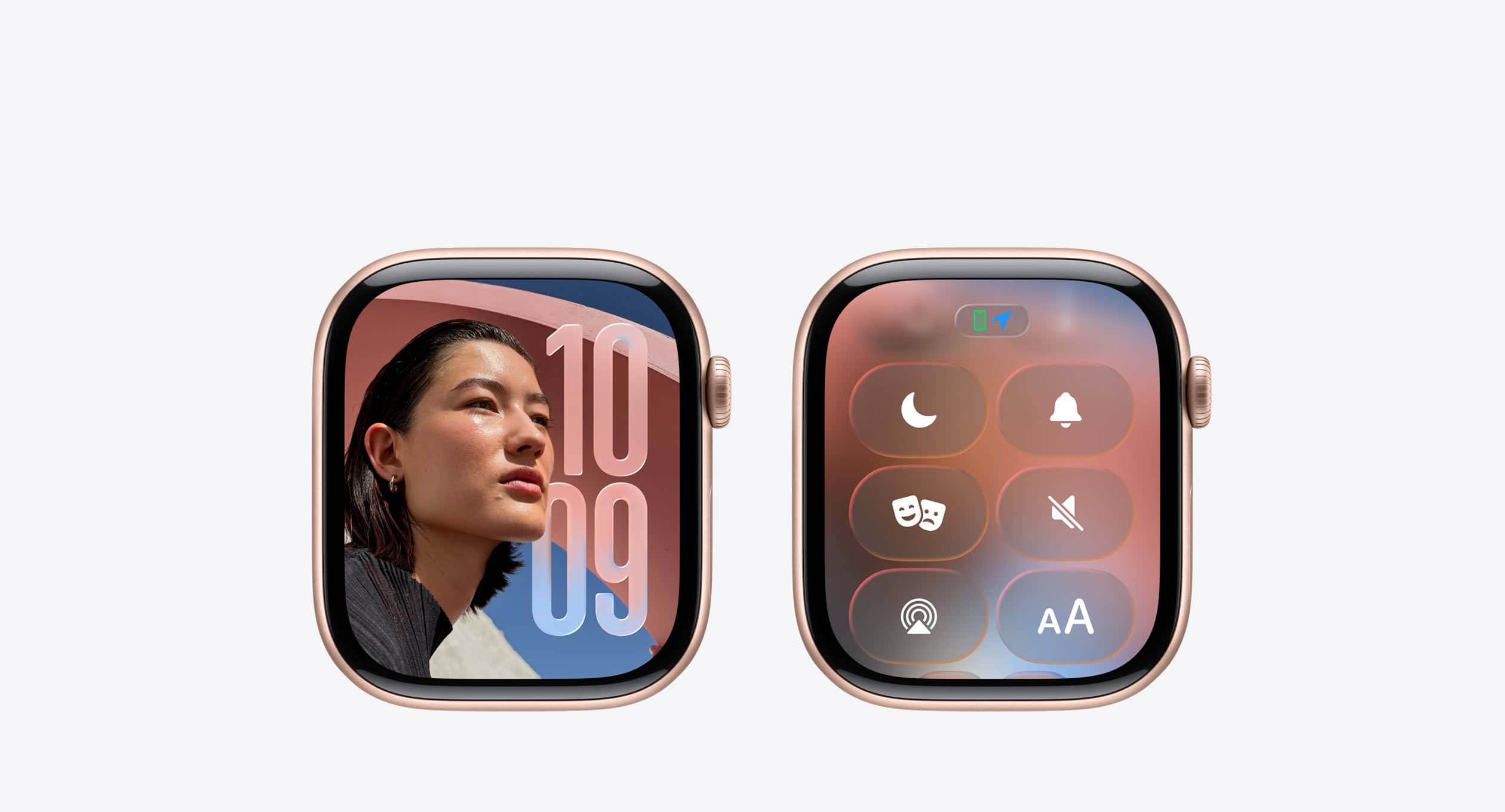 An Apple Watch with watchOS 26