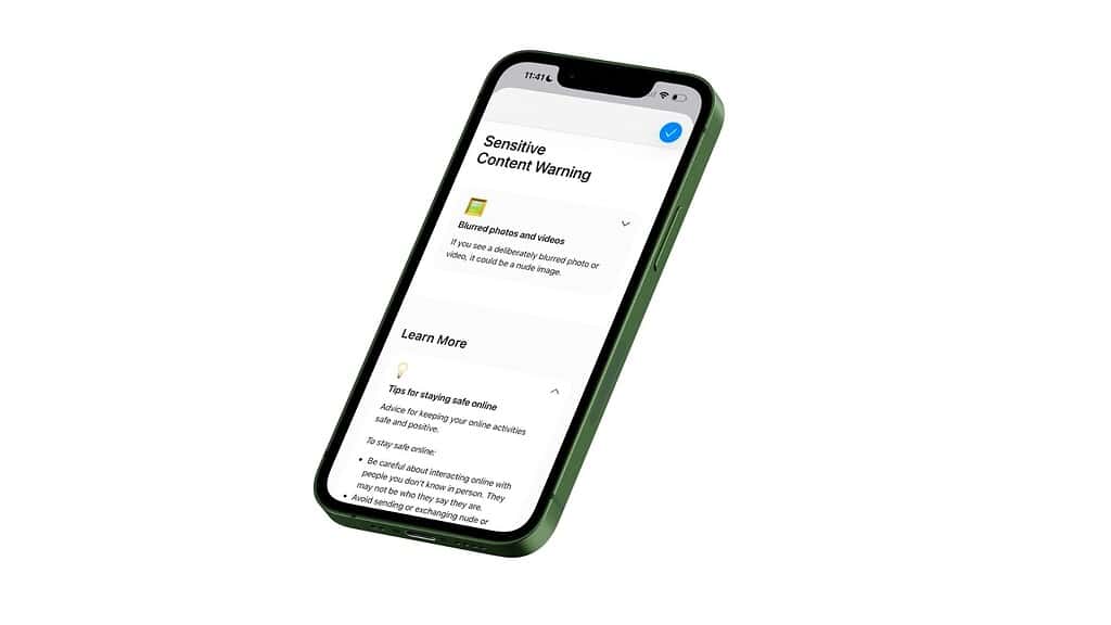 sensitive content warning apple