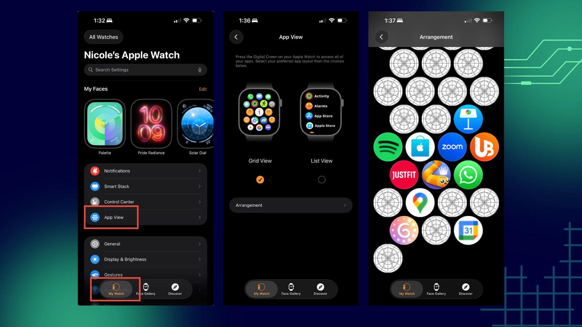 How to Change the App View on Apple Watch