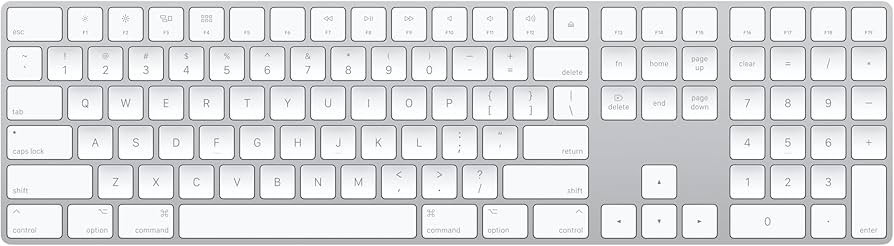 A Mac keyboard