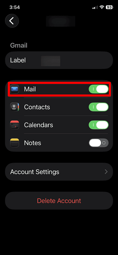 Apple Mail account settings 5