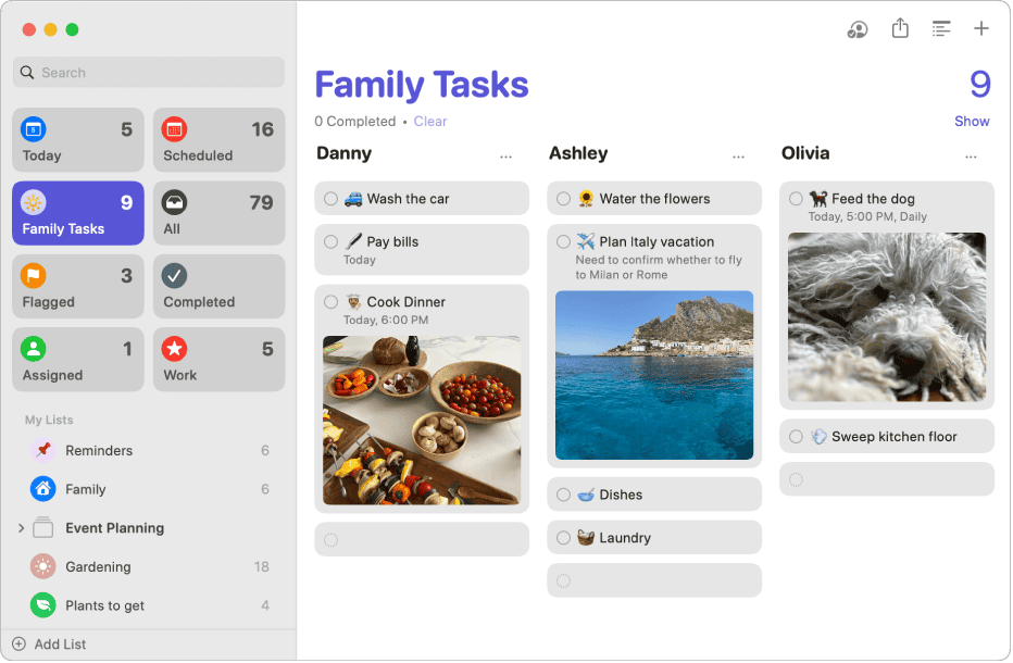 Apple Reminders for Mac