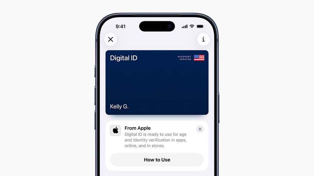 Apple Wallet Digital ID on an iPhone