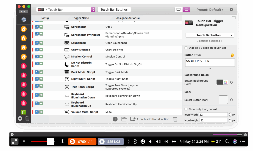 BetterTouchTool for Mac