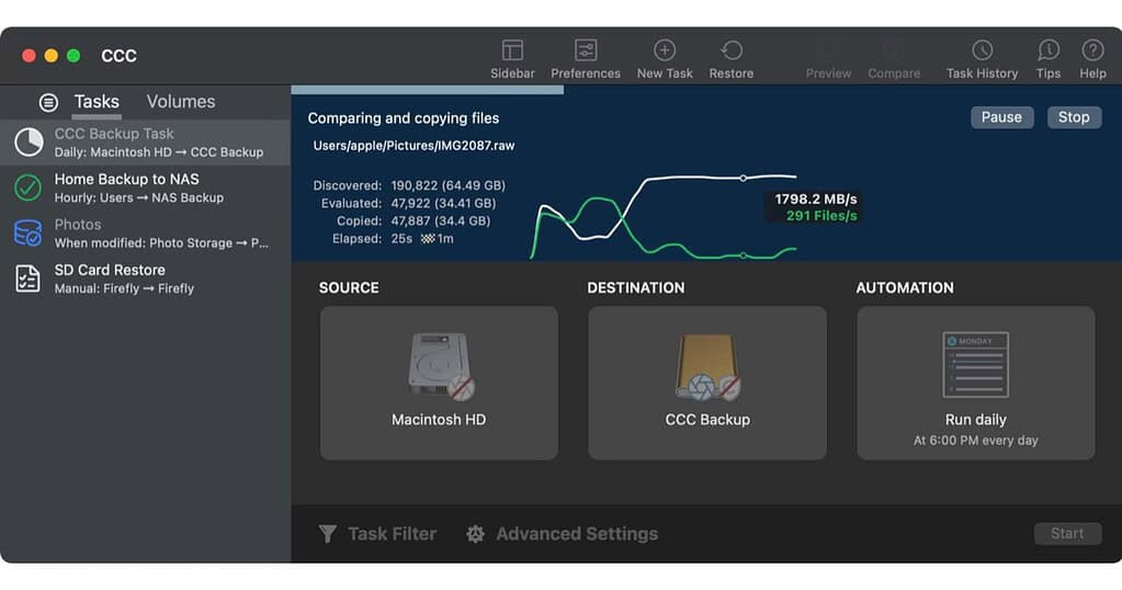 Carbon Copy Cloner for Mac