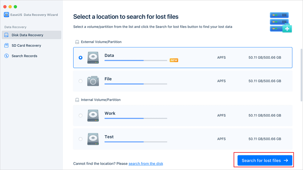 EaseUS Data Recovery Wizard