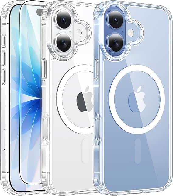 FNTCASE for iPhone 17 Case Clear