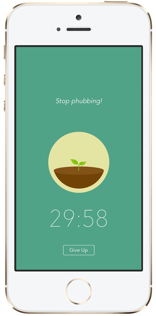 Forest app on iPhone