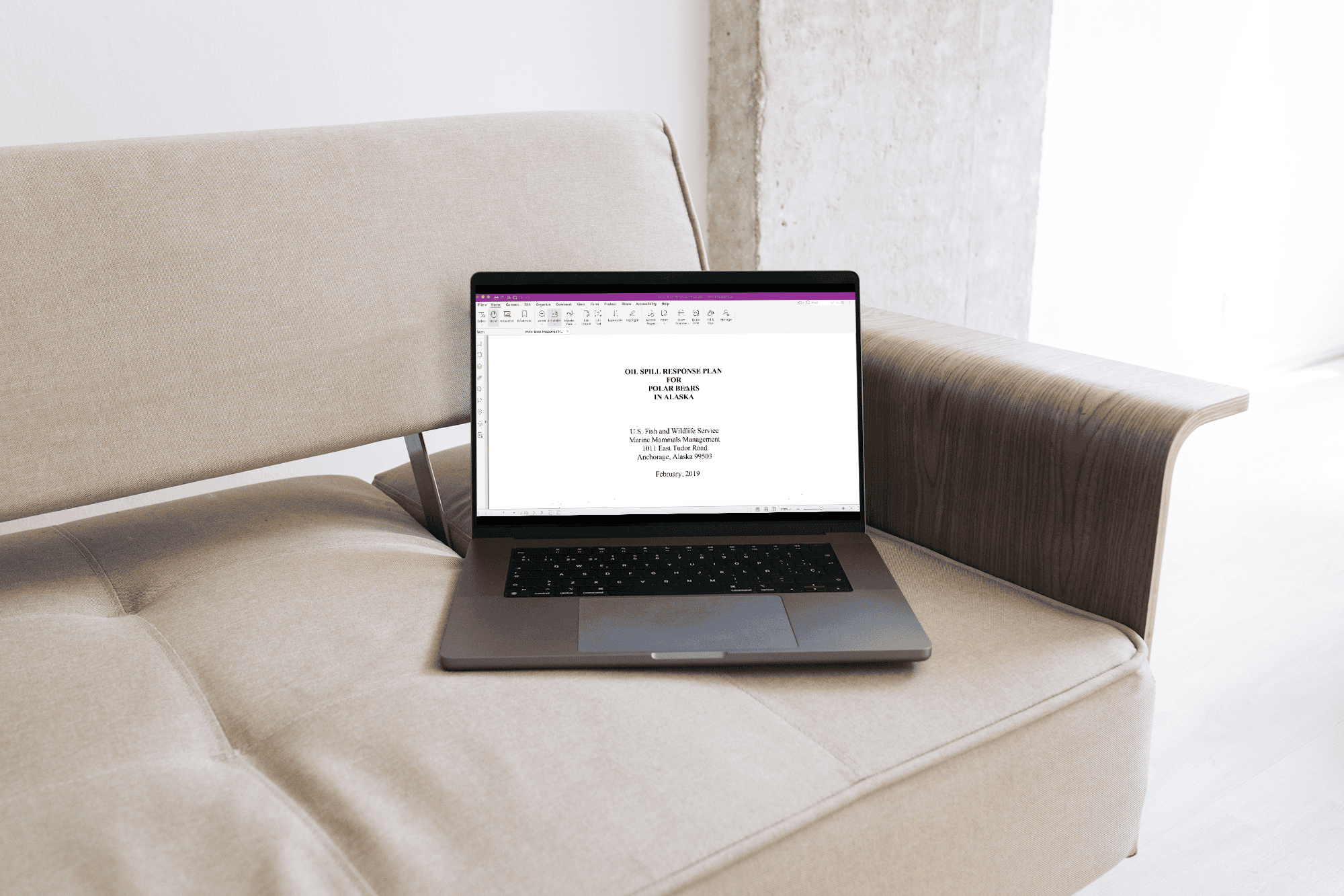 Foxit PDF Editor on a MacBook