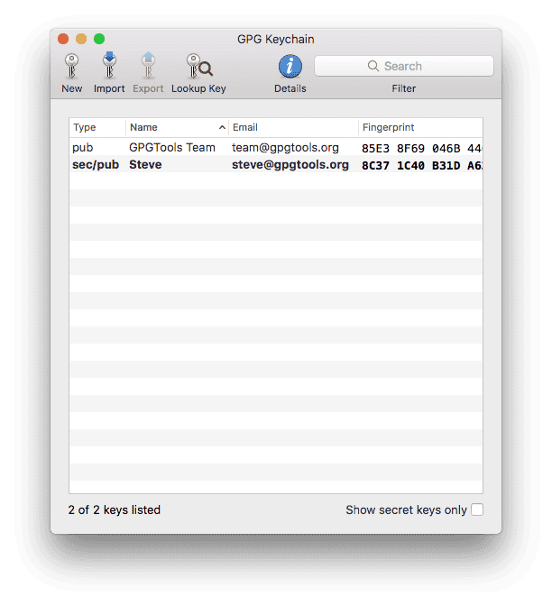 GPG for Apple Mail