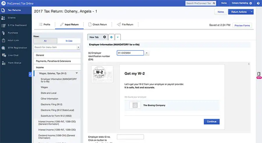 Intuit ProConnect Tax