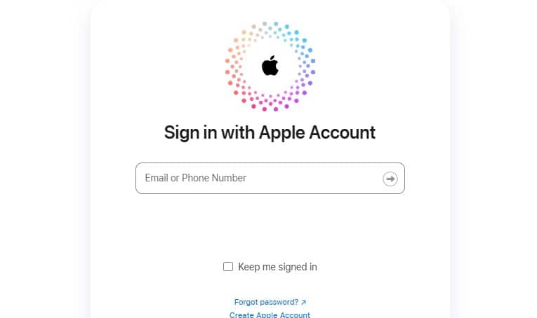 Login iCloud Apple ID