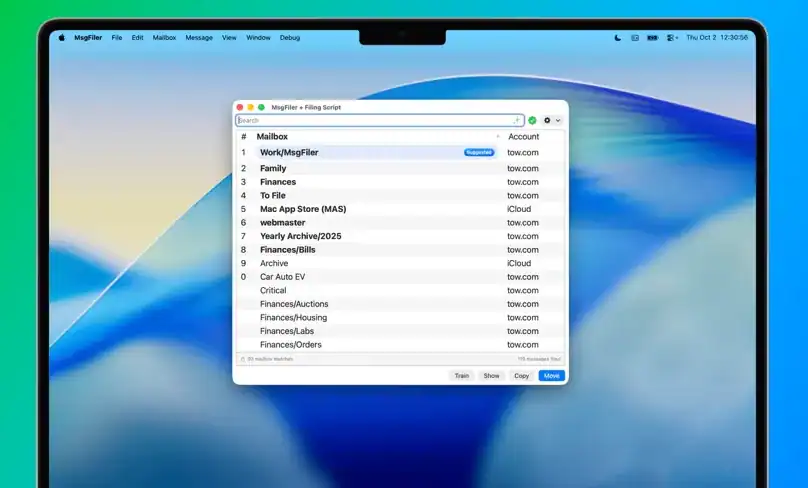 MsgFiler for Apple Mail