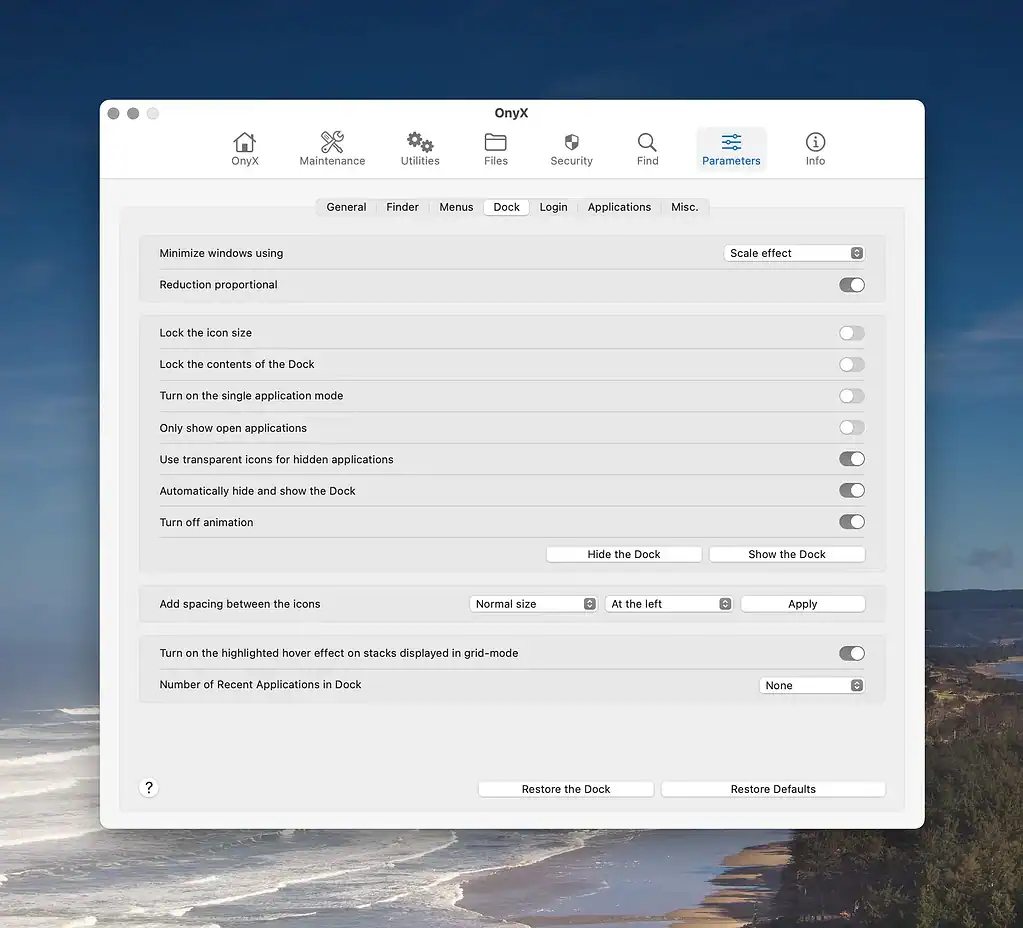 OnyX on Mac