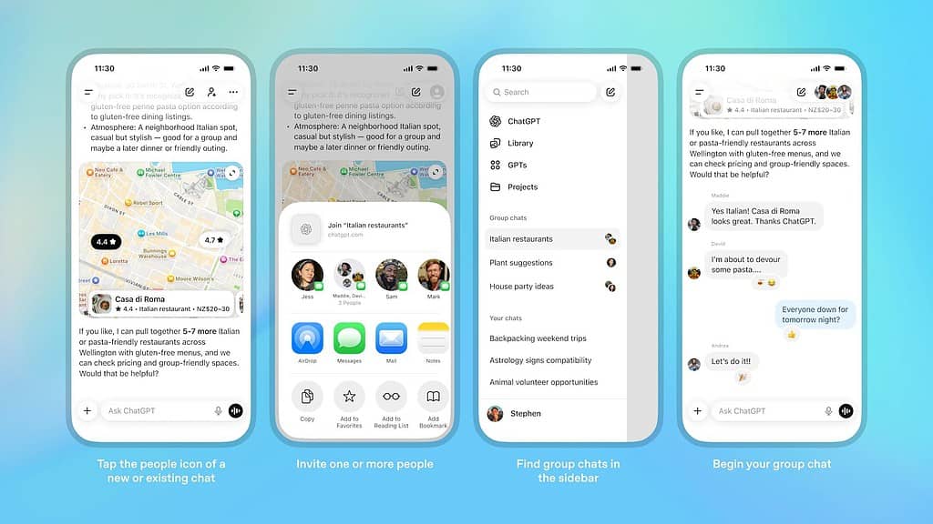 OpenAI Brings Group Chat Feature to ChatGPT Users Worldwide