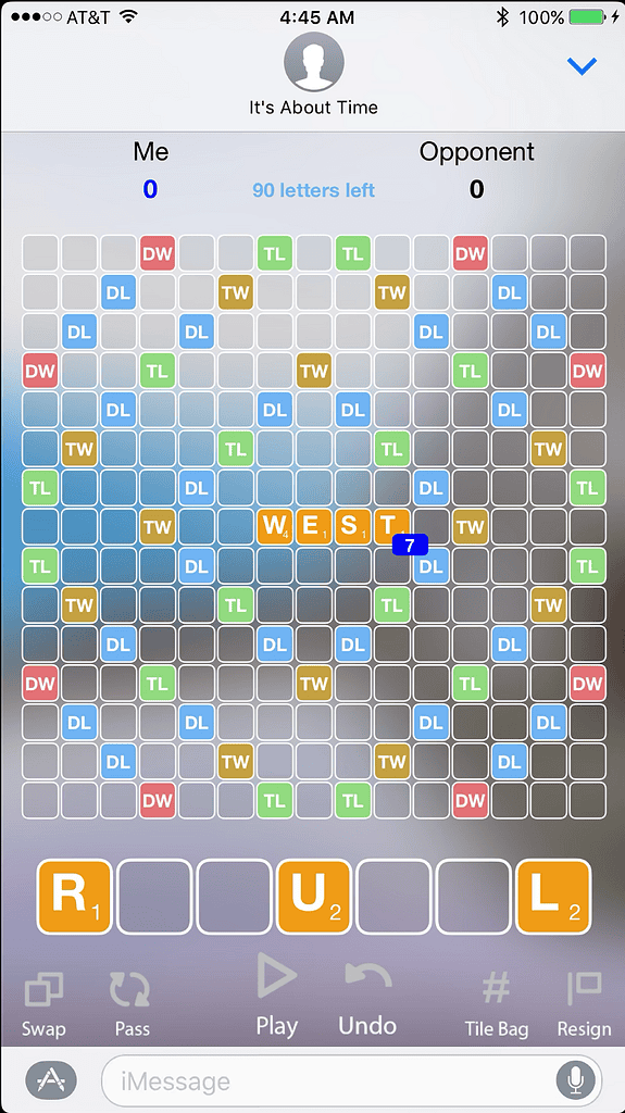Playing Words in iMessage on iPhone