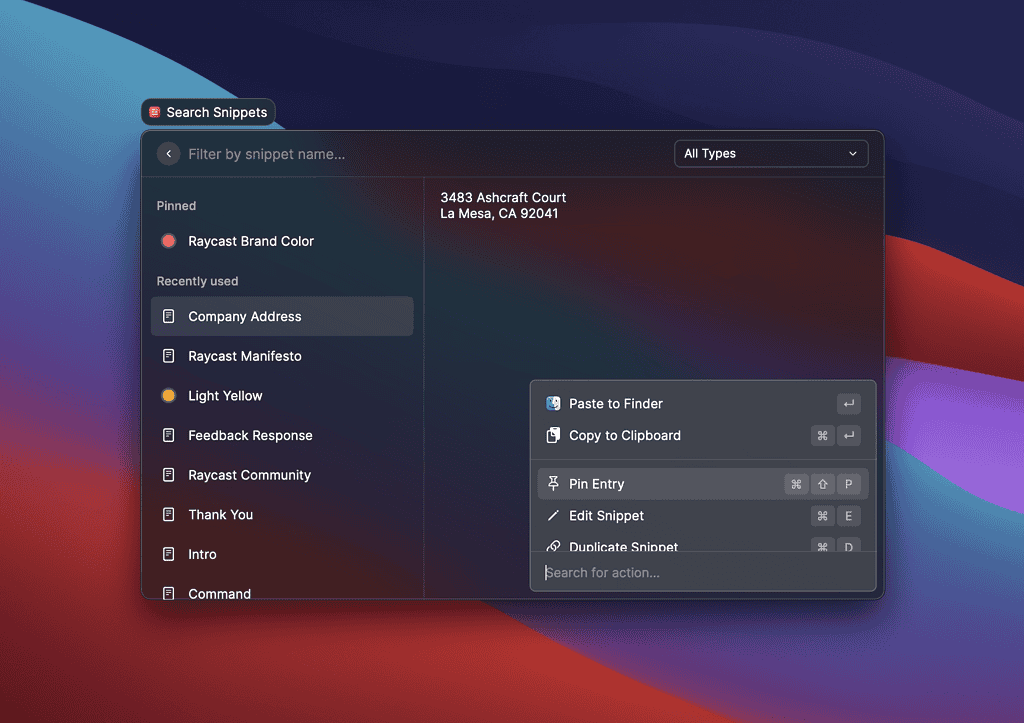 Raycast for Mac