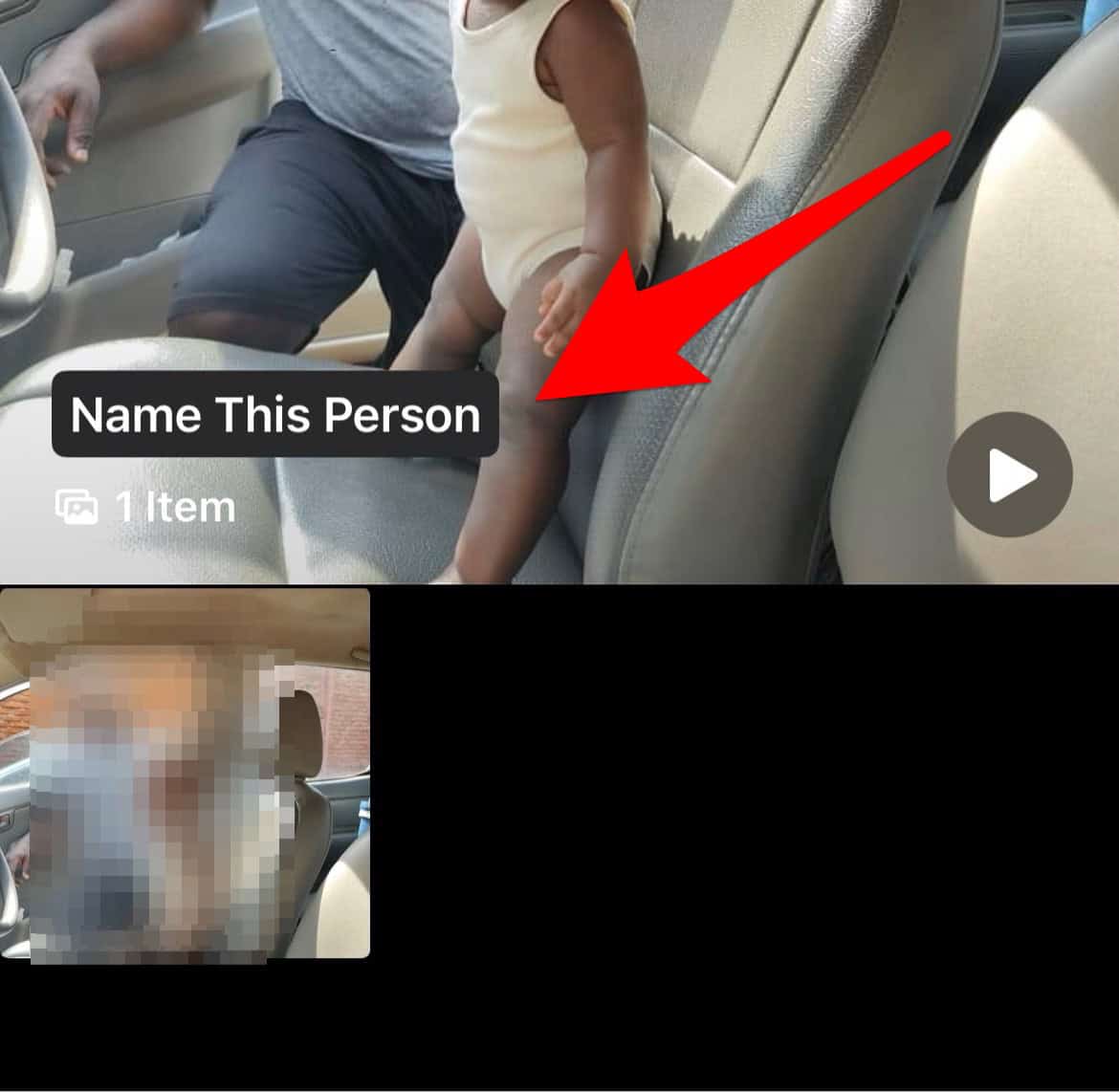 The Name This Person option in the Photos app on iPhone­