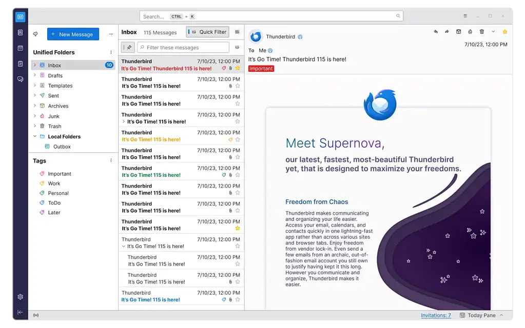 Thunderbird for Mac