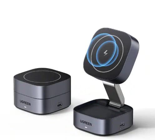 UGREEN - MagFlow 2-in-1 Wireless Charger