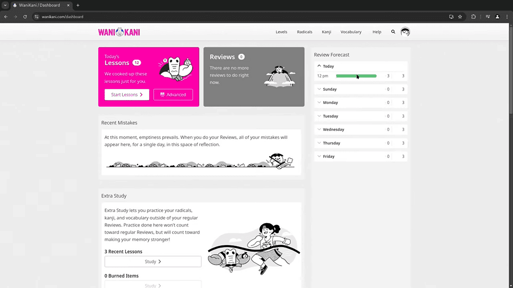 Wani Kani dashboard