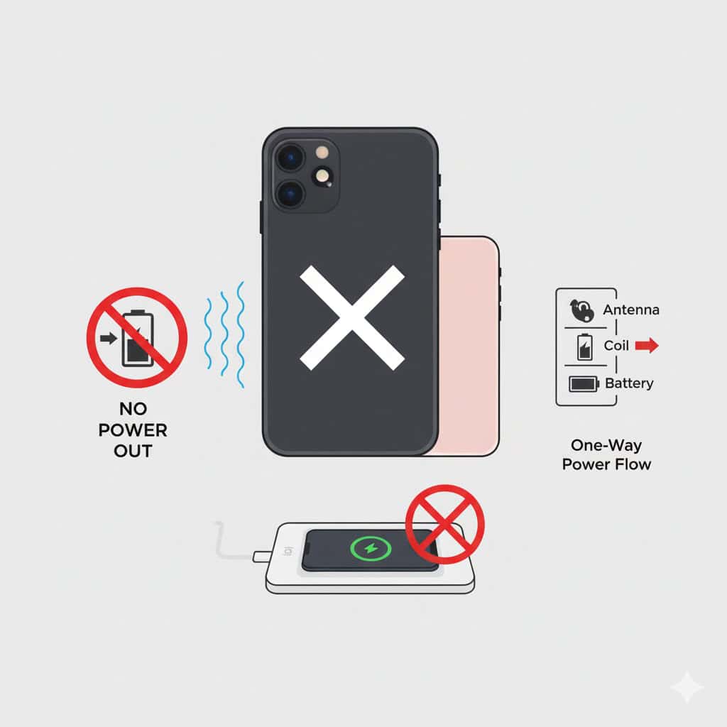 Why iPhone doesn't support reverse wireless charging