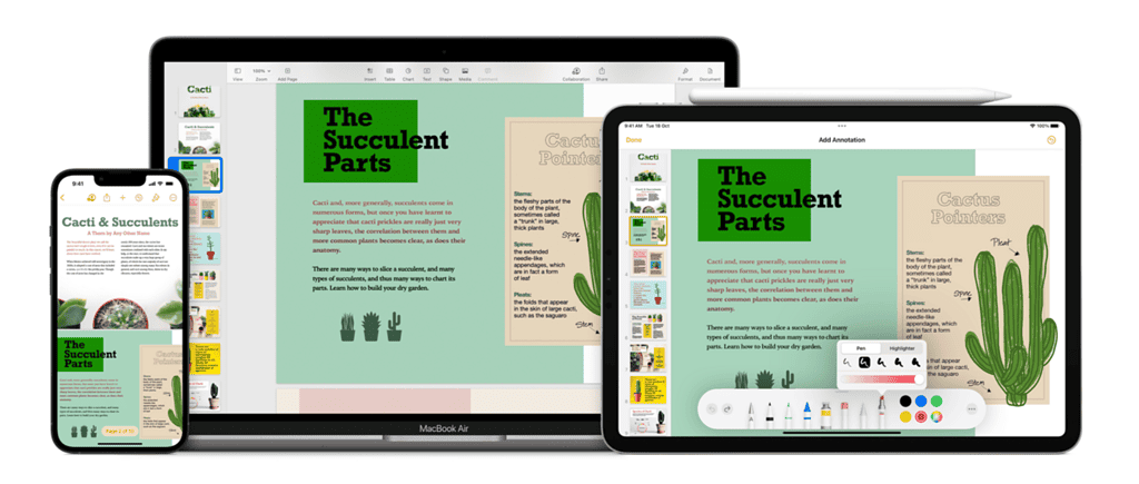 Apple pages