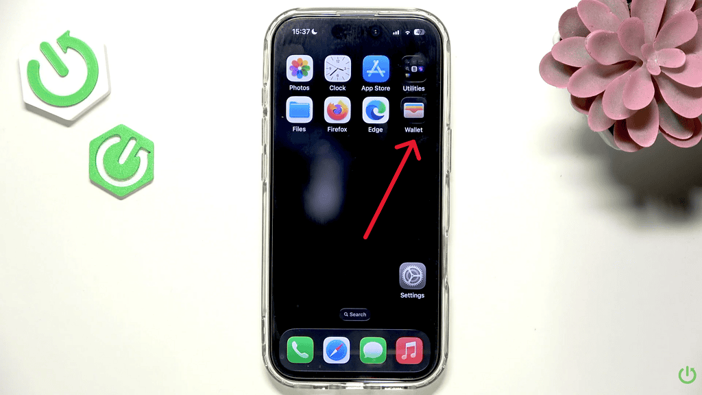Wallet app on iphone