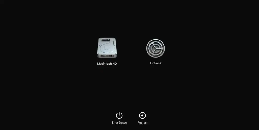 Mac recovery mode