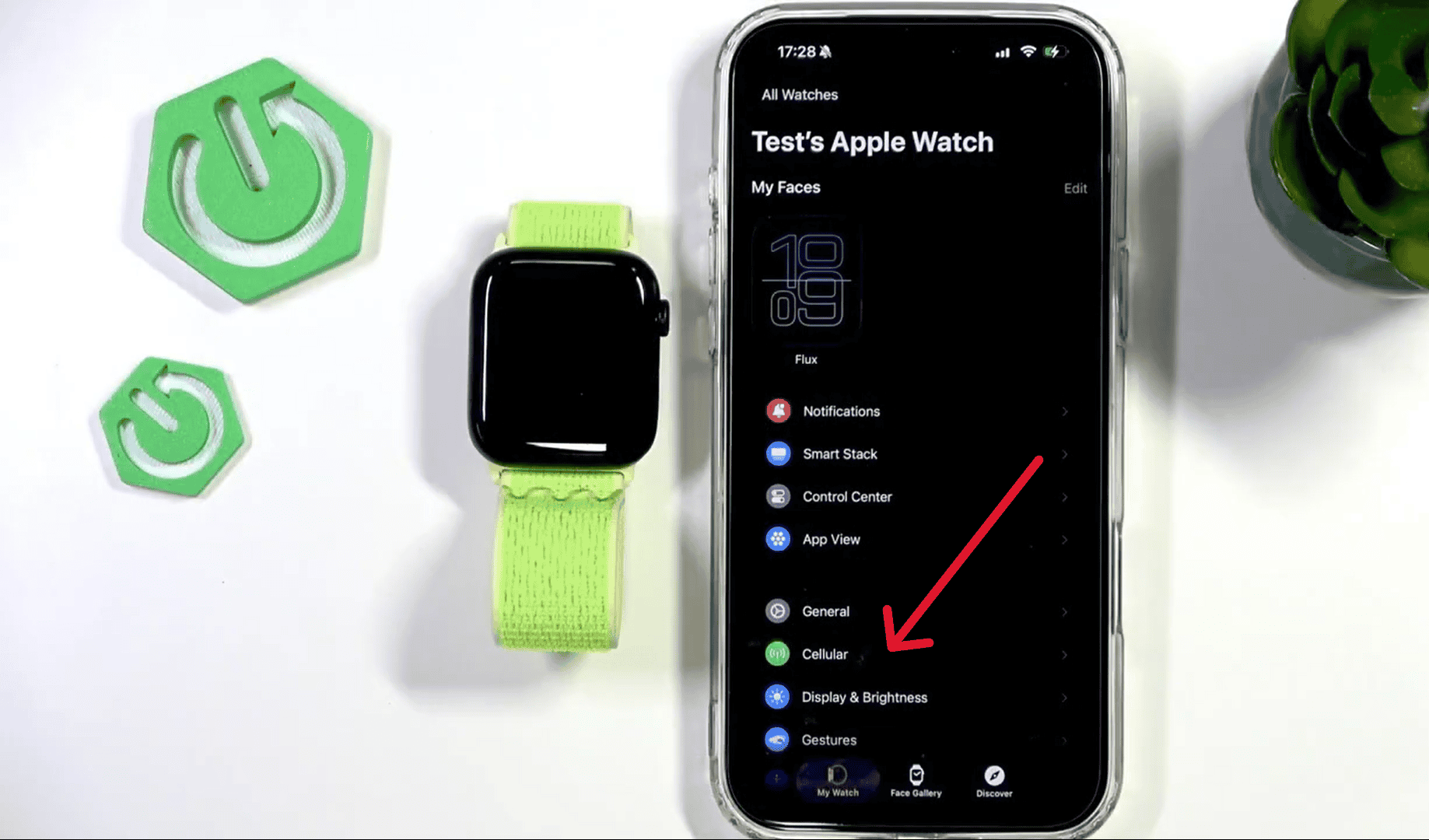 cellular on watch app