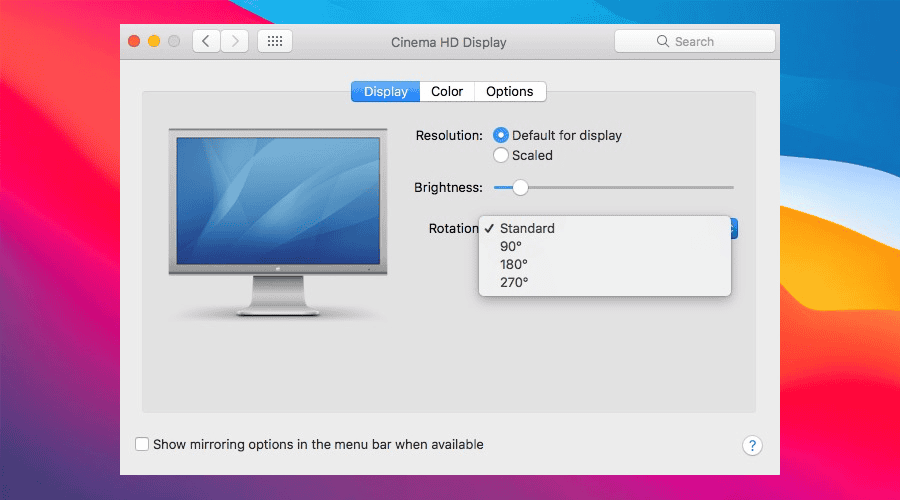 cinema hd display