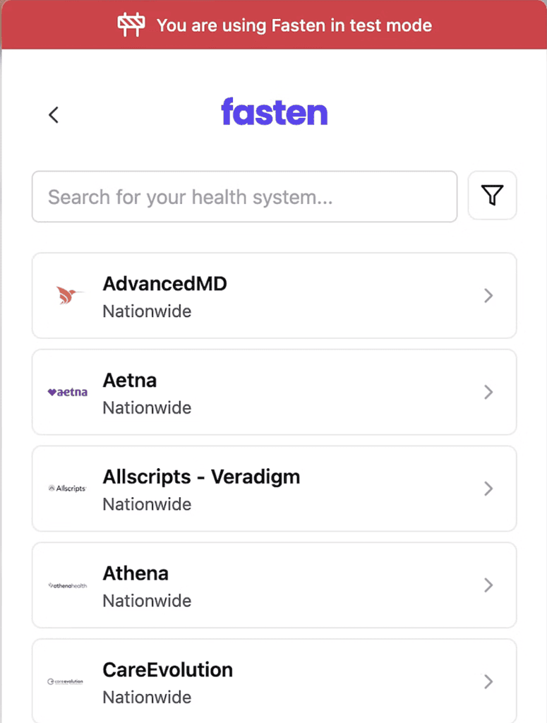 fasten health app