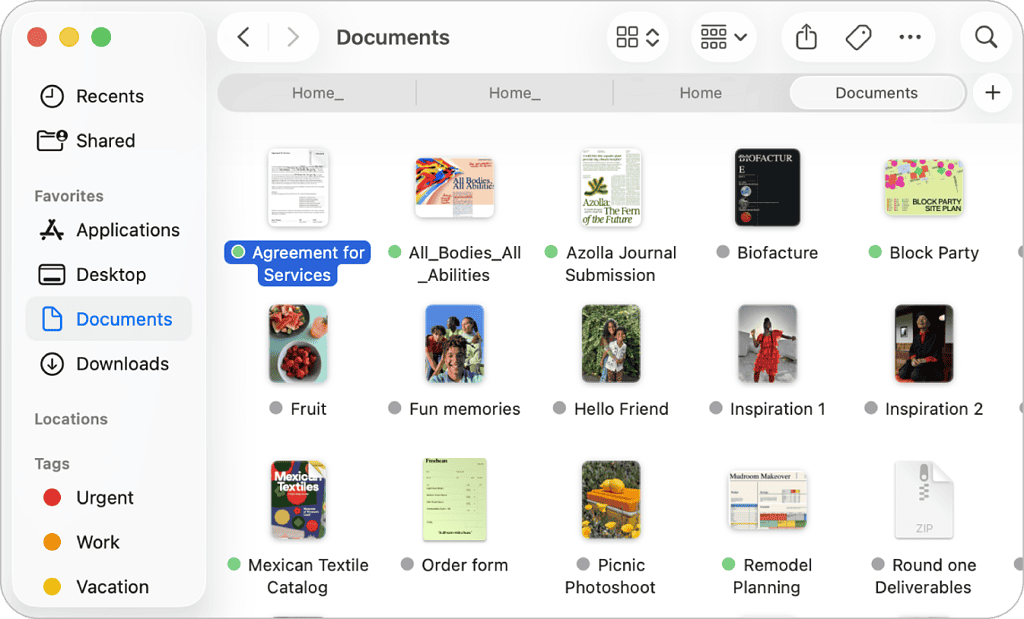 finder window on mac
