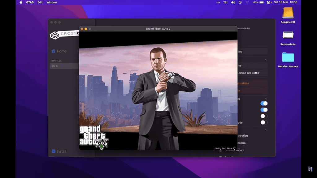 game on crossover mac